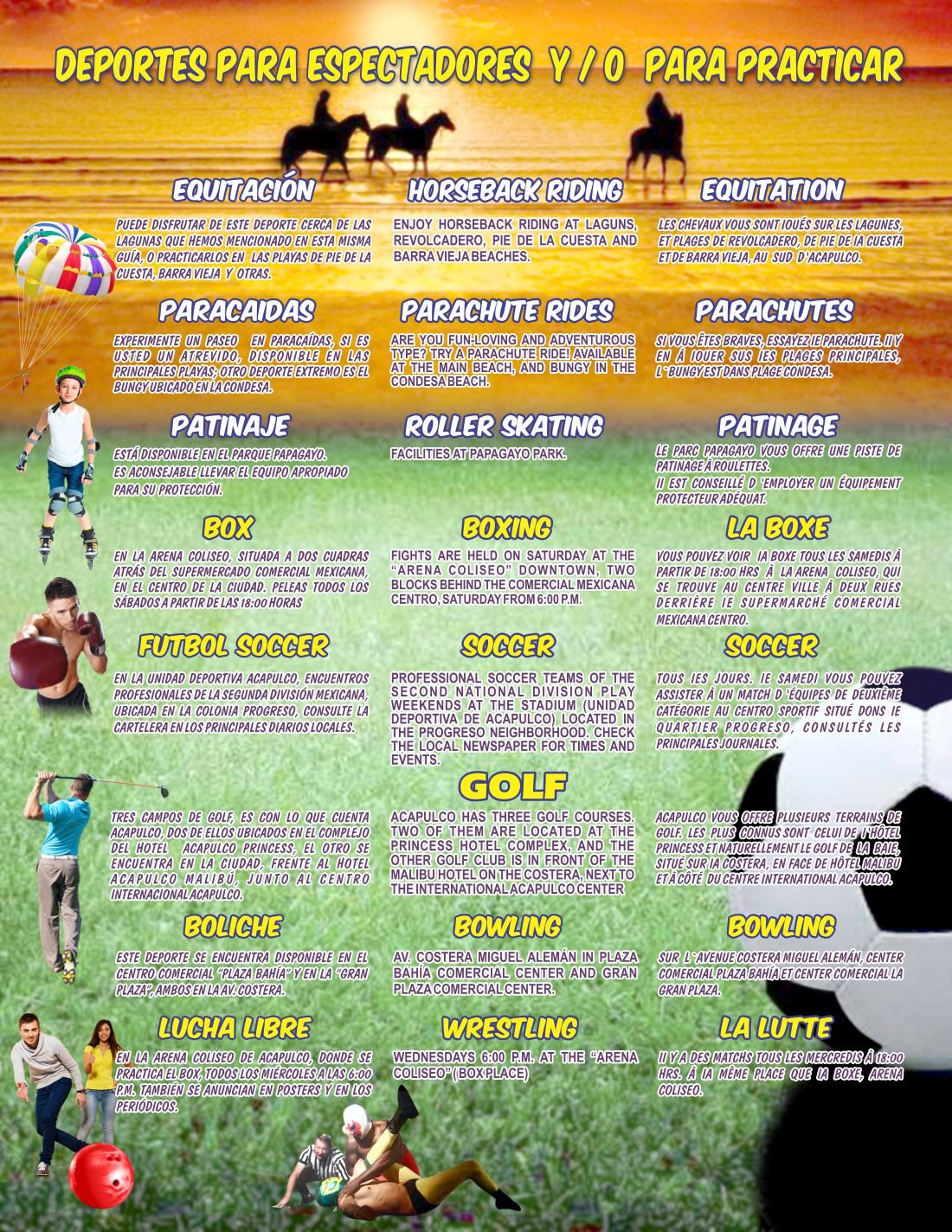 Página impresa: Deportes para espectadores