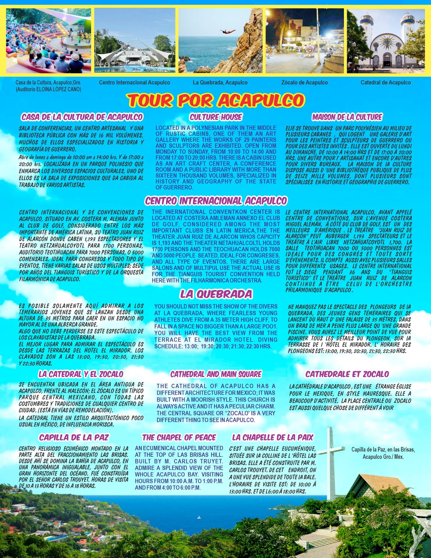 Página impresa: Tour por Acapulco